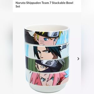 Newton Naruto Character Stackable Bowl Set - Multicolor